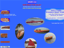 Tablet Screenshot of gulllakewoodenboats.com